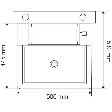 Abbeveratoio Polybac 25 M semplice con bordo interno e supporto di fissaggio La Gée Abbeveratoio Polybac 25 M semplice con bordo interno e supporto di fissaggio La Gée
