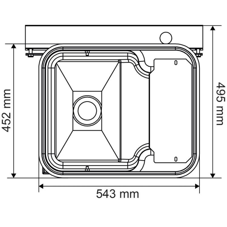 Abbeveratoio Polybac 30 M semplice con bordo a cordone e supporto di fissaggio La Gée Abbeveratoio Polybac 30 M semplice con bordo a cordone e supporto di fissaggio La Gée