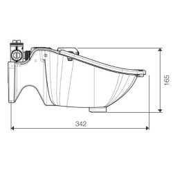 Abbeveratoio Polydrink PF3 semplice con tubo résicoat La Gée