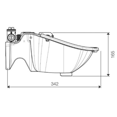 Abbeveratoio Polydrink PF3 semplice con tubo résicoat La Gée
