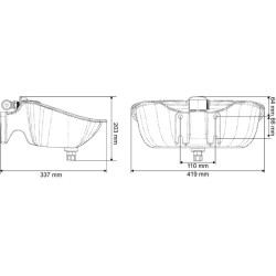 Abbeveratoio Polydrink PF3 semplice con tubo résicoat La Gée
