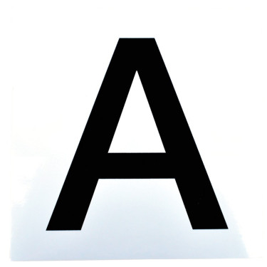Set di adesivi 12 lettere per targhe o pannelli da dressage La Gée