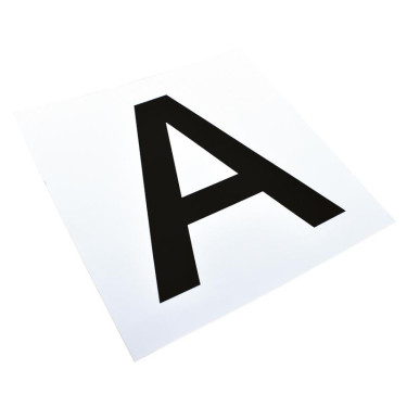 Set di adesivi con 12 lettere per targhe o pannelli da dressage La Gée