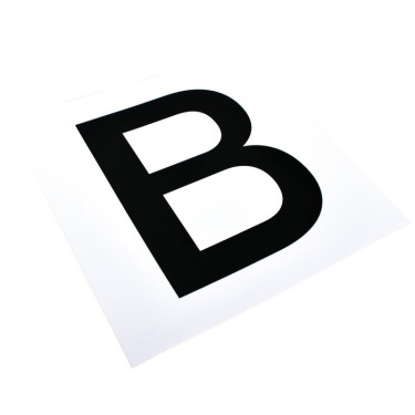 Set di adesivi con 12 lettere per targhe o pannelli da dressage La Gée