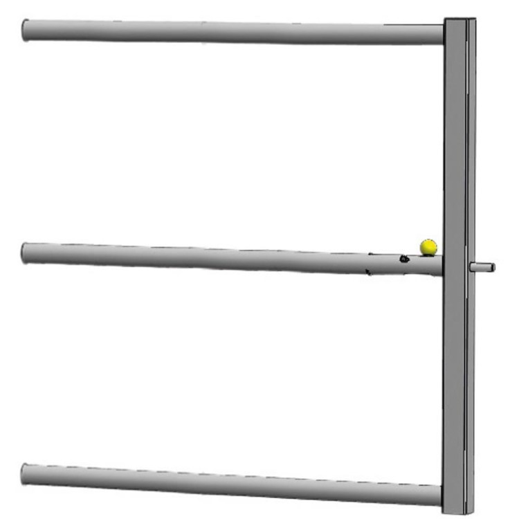 Pannello frontale amovibile con chiusura automatica per barriera di stabulazione La Gée Pannello frontale amovibile con chiusura automatica per barriera di stabulazione La Gée