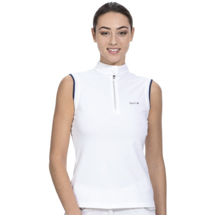 Polo da concorso senza maniche da donna Equit'M