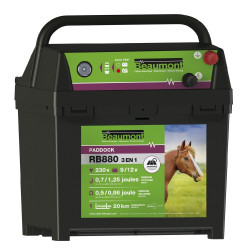 Elettrificatore Paddock RB880 Beaumont 3in1 + pannello Elettrificatore Paddock RB880 Beaumont 3in1 + pannello