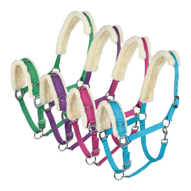 Capezzone Horze in montone Rosa lampone