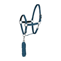 Set cavezza e lunghina Chicago Horze Blu laguna / blu Egeo Set cavezza e lunghina Chicago Horze Blu laguna / blu Egeo