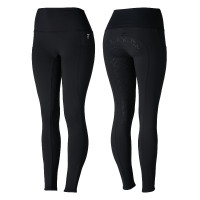 Leggings a vita alta con fondo in silicone integrale Gillian Horze donna Nero Leggings a vita alta con fondo in silicone integrale Gillian Horze donna Nero