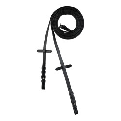 Redini sottili Horze con interno in gomma Nero Redini sottili Horze con interno in gomma Nero