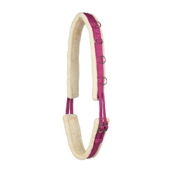 Sottopancia Horze in montone Rosa lampone