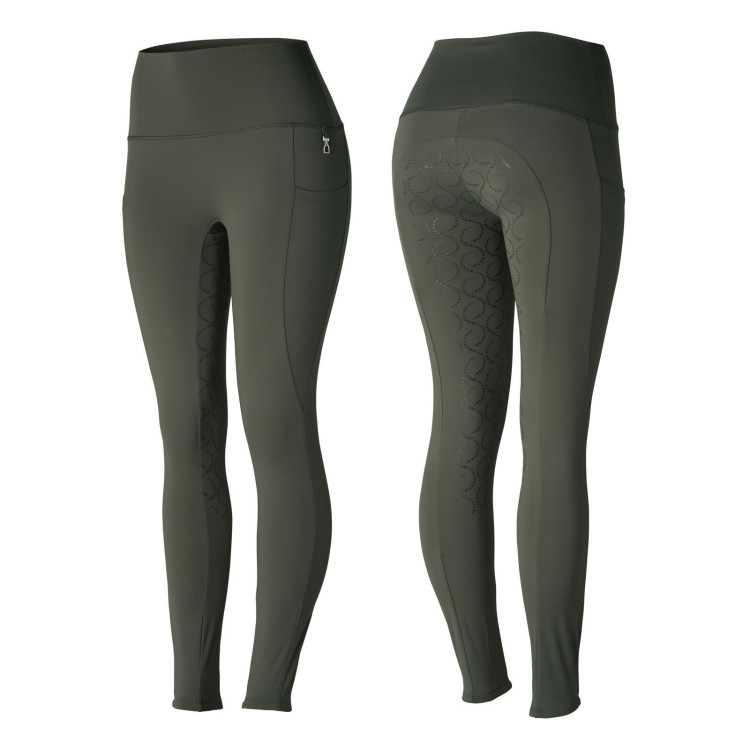 Leggings a vita alta con fondo in silicone integrale Gillian Horze donna Leggings a vita alta con fondo in silicone integrale Gillian Horze donna