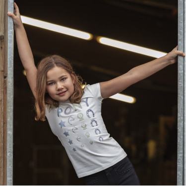 T-shirt Equithème Lise Ecru Beige