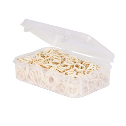 Scatola da 500 elastici per criniera Bianco