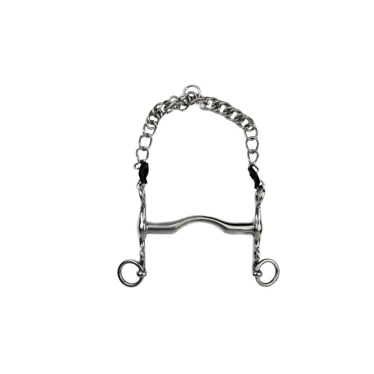 Morso da briglia Metalab con imboccatura piena