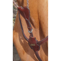 Pettorale di lusso T de T con martingala Havana scuro Marrone