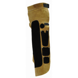 Grembiule da maniscalco T de T in cuoio con 5 tasche Grembiule da maniscalco T de T in cuoio con 5 tasche