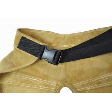 Grembiule da maniscalco T de T in cuoio con 5 tasche Grembiule da maniscalco T de T in cuoio con 5 tasche