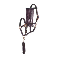 Capestro e lunghina anti-mosche in nylon Imperial Riding Multi-bordeaux Multicolore
