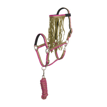 Capestro e lunghina anti-mosche in nylon Imperial Riding Multi Verde Foresta Multicolore Capestro e lunghina anti-mosche in nylon Imperial Riding Multi Verde Foresta Multicolore