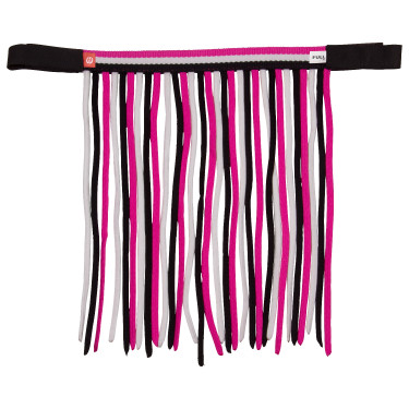 Frontaliera anti-mosche in nylon con velcro Imperial Riding Rosa neon