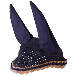 Cuffia antimosche Imperial Riding Italy de Luxe Marino / caramello Blu