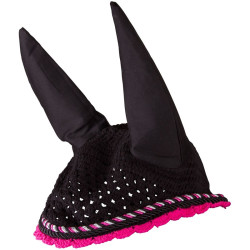 Cuffia antimosche Imperial Riding Italy de Luxe Rosa nero / neon