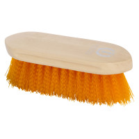 Imperial Riding Dandy spazzola in nylon duro con dorso in legno verniciato Arancione neon