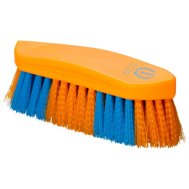 Spazzola dura bicolore grande Imperial Riding Arancione neon