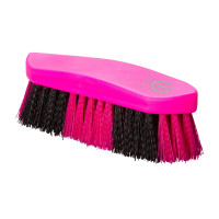 Spazzola dura bicolore grande Imperial Riding Rosa neon