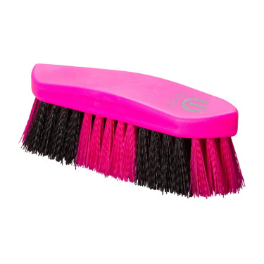 Spazzola dura bicolore grande Imperial Riding Rosa neon