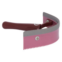Coltello termico curvo in PVC con gomma Imperial Riding Rosa / bordeaux / argento