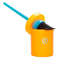 Pennello per grasso per zoccoli con vasetto Imperial Riding Arancione neon