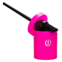 Pennello per grasso per zoccoli con vasetto Imperial Riding Rosa neon