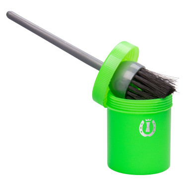 Pennello per grasso per zoccoli con vasetto Imperial Riding Neon verde