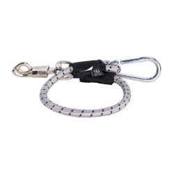 Lunga di fissaggio Imperial Riding elastica per camion 60 cm Argento / nero Lunga di fissaggio Imperial Riding elastica per camion 60 cm Argento / nero