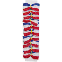 Nodini da intrecciare in tessuto Confezione da 20 pz Imperial Riding Rosso bianco