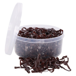 Elastici per criniera in silicone in scatola Imperial Riding Marrone