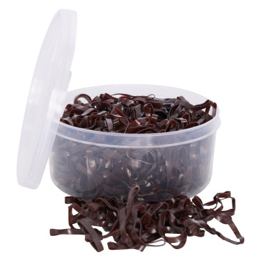 Elastici per criniera in silicone in scatola Imperial Riding Marrone