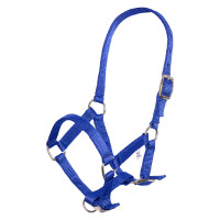 Capestro per puledro in nylon con capezzina e frontalino regolabili Imperial Riding Blu scuro