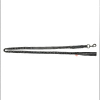 Lunga corda Imperial Riding Flexi-Fleece Nero / riflettente Lunga corda Imperial Riding Flexi-Fleece Nero / riflettente