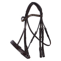 Briglia Imperial Riding Di Layla II Coccodrillo marrone / marrone