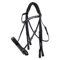 Briglia Imperial Riding Di Layla II Nero verniciato / cristallo