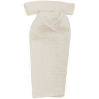 Cravatta da caccia con motivo Imperial Riding Assegno in avorio Bianco