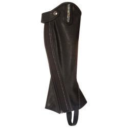 Mini chaps in pelle sintetica Imperial Riding Sparkling Nero / lilla