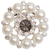 Fermacravatta Imperial Riding Crystal Perla