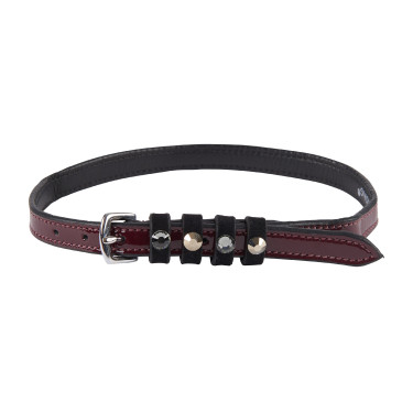 Strisce per speroni in pelle Imperial Riding Pardouz Bordeaux verniciato Strisce per speroni in pelle Imperial Riding Pardouz Bordeaux verniciato
