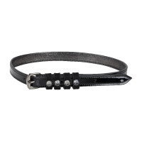 Strisce per speroni in pelle Imperial Riding Pardouz Nero scintillante / nero