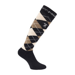 Calzini Argyle HV Polo Nero / talpa / crema